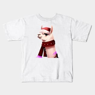 Cute Llama Drawing Kids T-Shirt